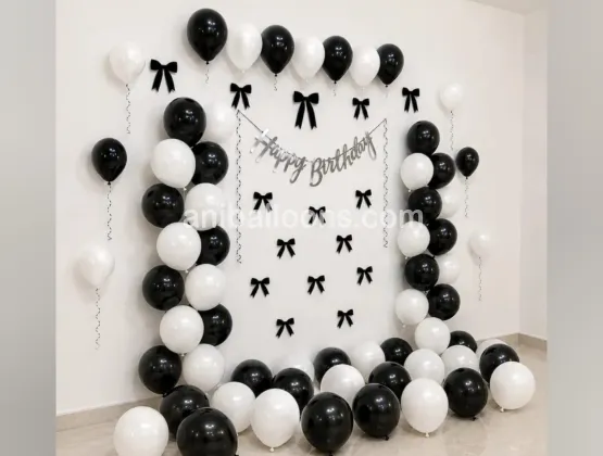 Classic Black Bow Decoration