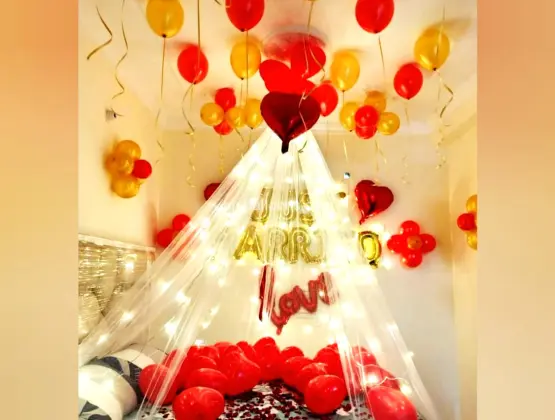 Surprise Room Just Married Decor