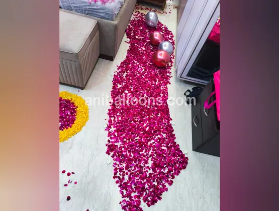 Just Married Flower Decor