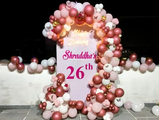 Dazzling Birthday Balloon Decoration