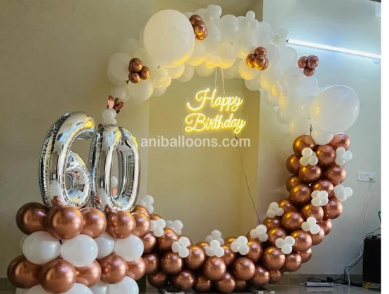 Ring Decorations Rosegold and White