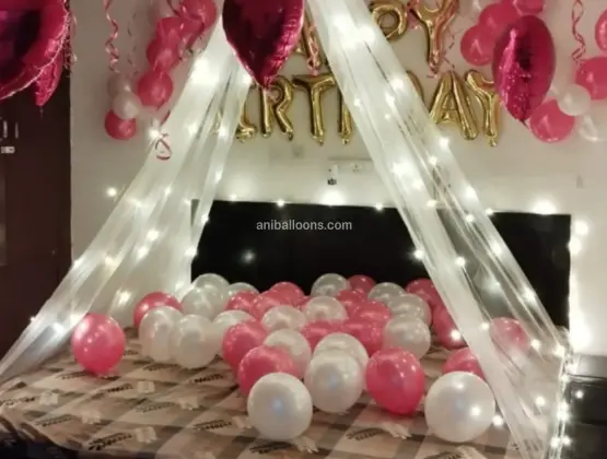 Love Surprise Birthday Decoration at Room