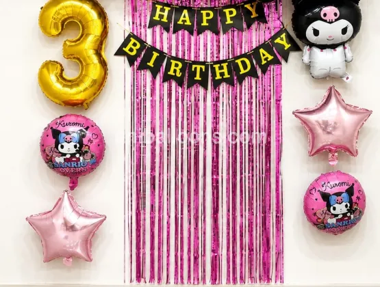 Kuromi Birthday Surprise Decor