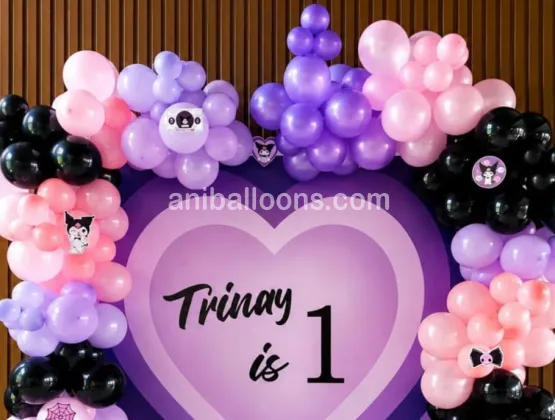 Kuromi Birthday Decoration