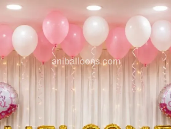 Baby Girl Welcome Decoration on Celling