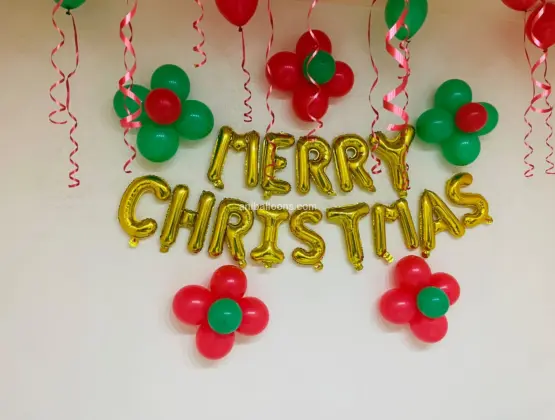 Simple Christmas Office Decor