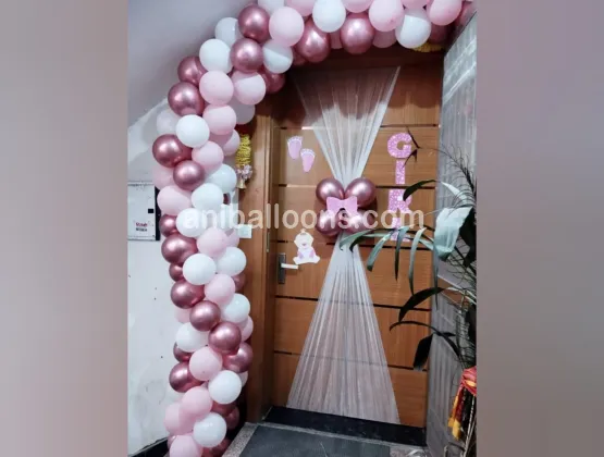 Baby Girl Pink Welcome Decor