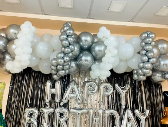 Silver & White Premium Decoration