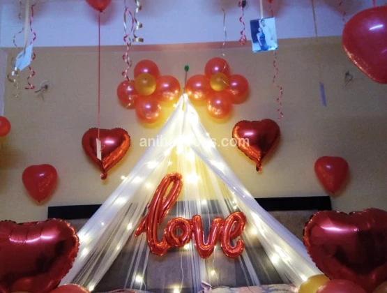 Romantic cabana decoration for love surprise