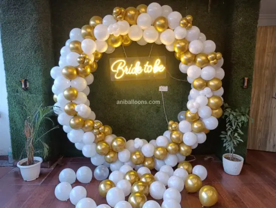 Golden Glow Bride Ring Decor