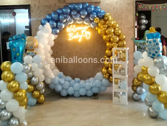 Stylish Welcome Ring Balloon Decor