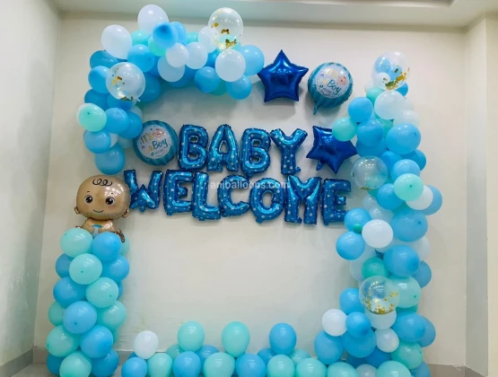Welcome Baby Wonder Decorations  Blue Theme