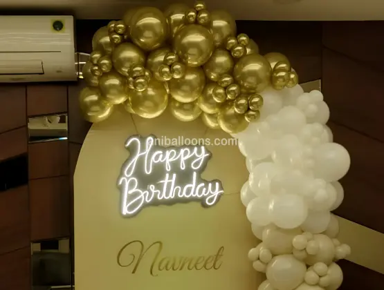 Golden Balloon Decoration