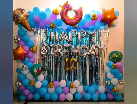 Donut and Ice Cream Balloon Decor