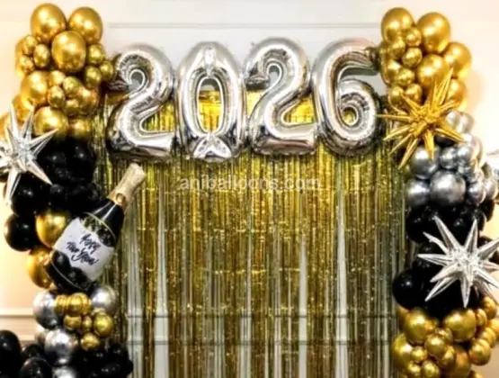 New Year Balloon Decor