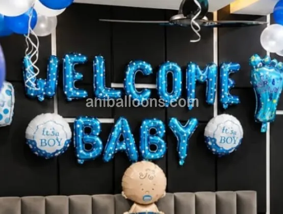 Prince Welcome Blue Theme Decor