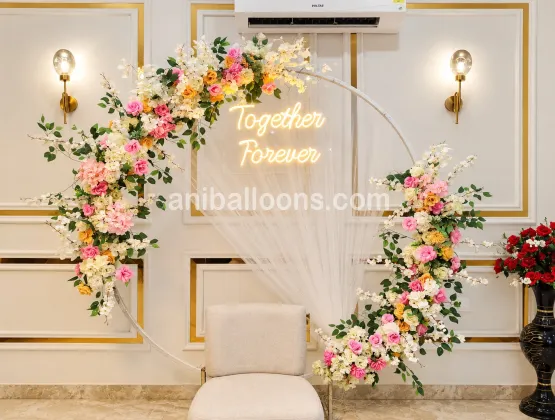 Together Forever Flower Ring Decor