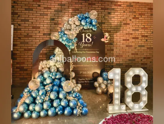 Luxury Birthday Balloon Decoration