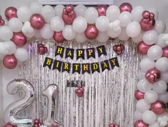 Pink &White Spark Decoration