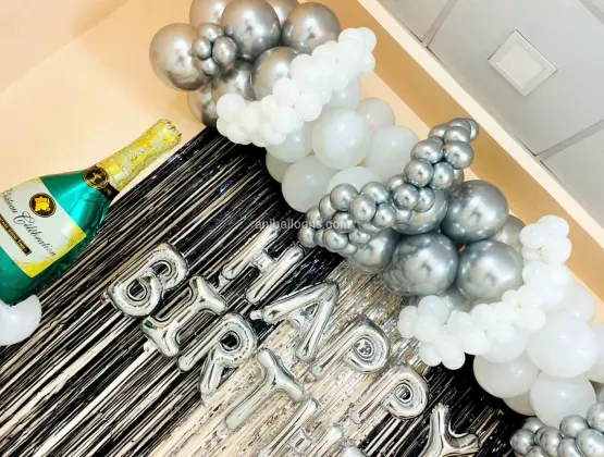 Silver & White Premium Decoration