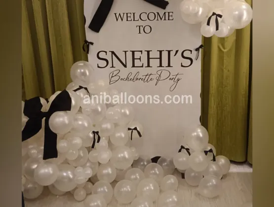 Bachelor Party Bow for White Flex  Decoration
