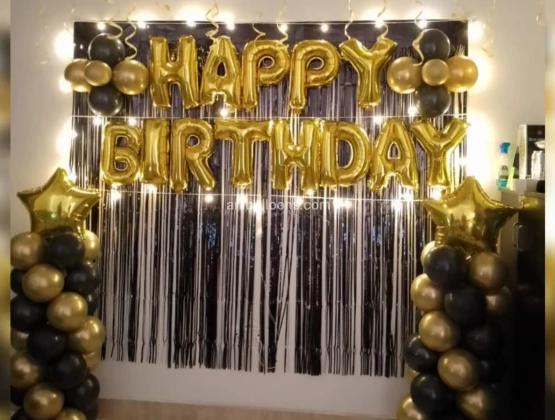 Golden Black Birthday Theme