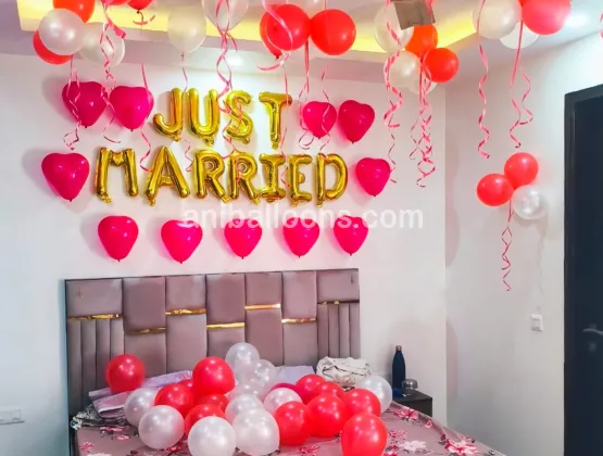 wedding night decoration for couple