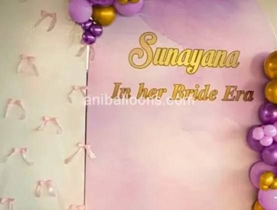 Bride to Be Party Balloon Decoration
