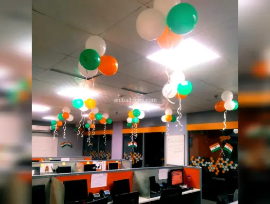 Tri Color Independent Day Decoration