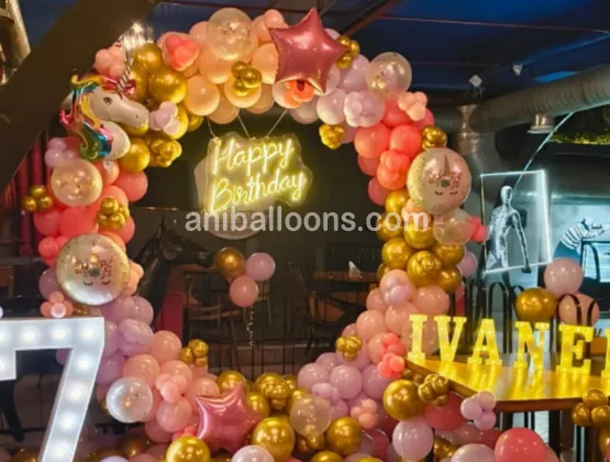 Unicorn Ring Balloon Decoration