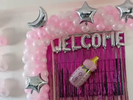 Baby Girl Welcome Decor