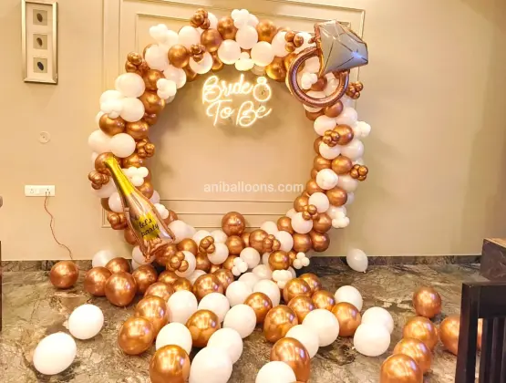 Bride to BeRing Balloon Setup