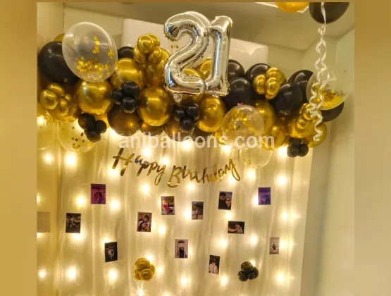 Net Cloth Birthday Decoration