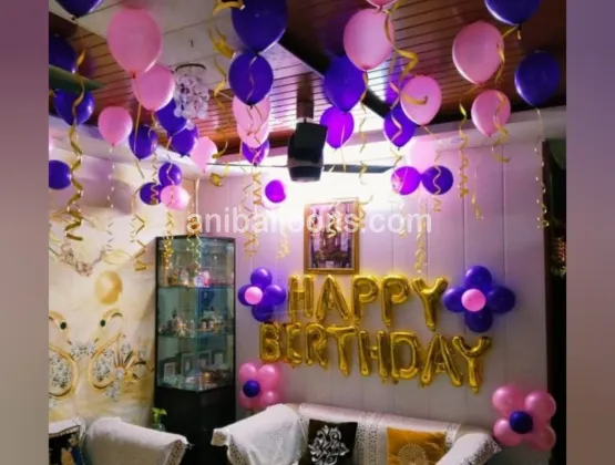 Purple Pink Balloon Decoration