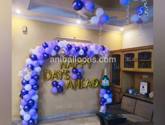 Retirement Garland Balloon Decor