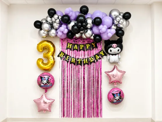 Kuromi Theme Birthday Decor