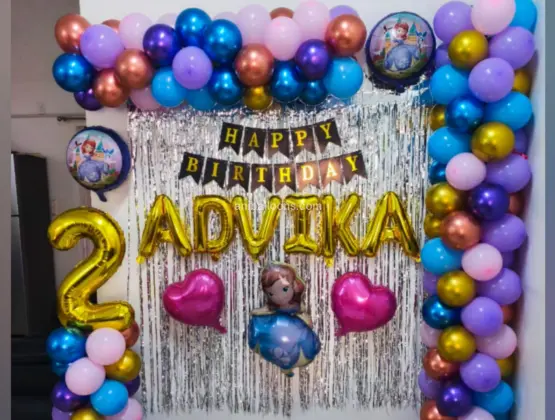 Sofia Theme Balloon Decor