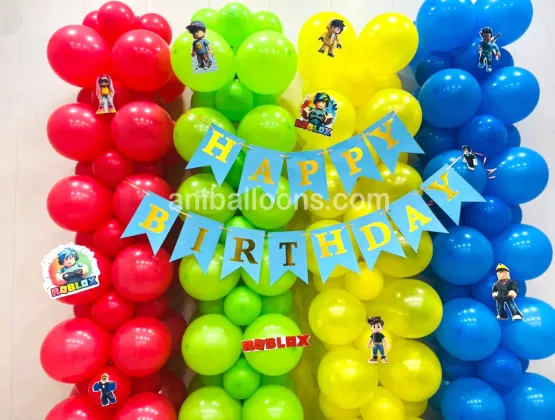 Roblex Birthday Kids Balloon Decor