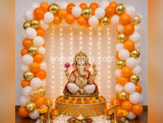 Ganesh Chathuri Balloon Decor