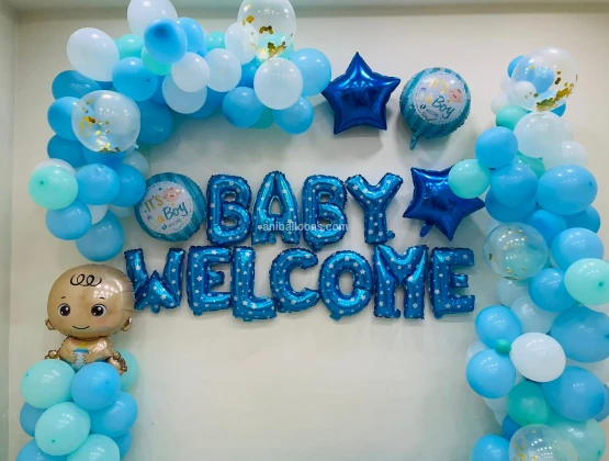 Welcome Baby Wonder Decorations  Blue Theme