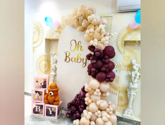 Baby Shower Balloon Setup