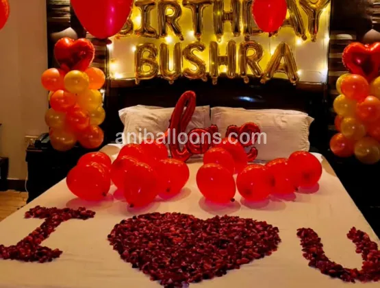 Romantic Birthday Surprise Decor