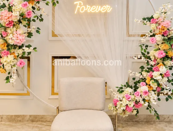 Roka Ceremony Flower Ring Decor