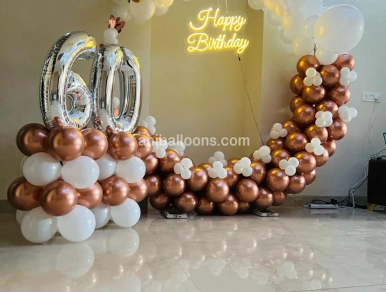 Ring Decorations Rosegold and White