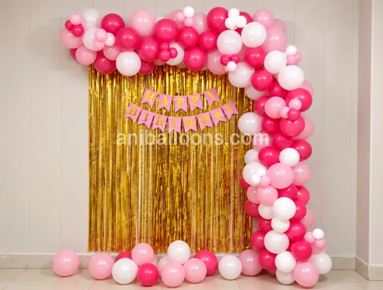 Pink Birthday Theme Decor