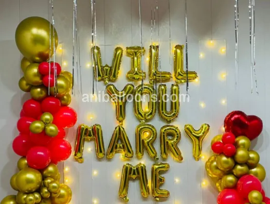 Proposal Marry Me Decoration