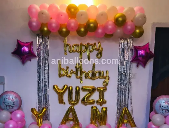 Kitty kids Birthday Decoration