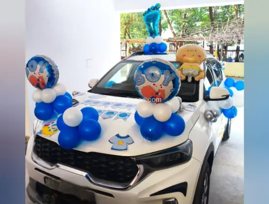 Newborn Boy Car Welcome Setup