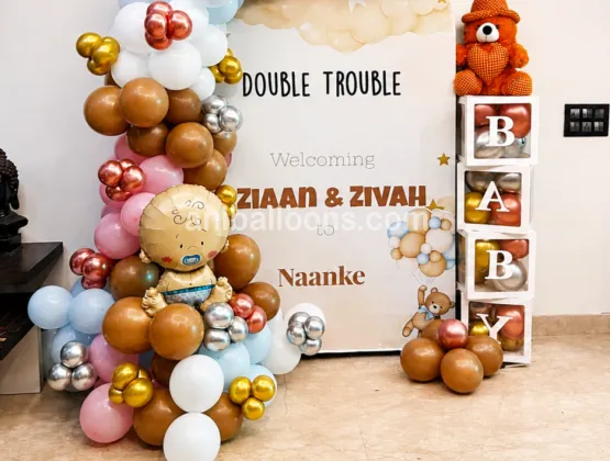 Twins Baby  Welcome Decoration