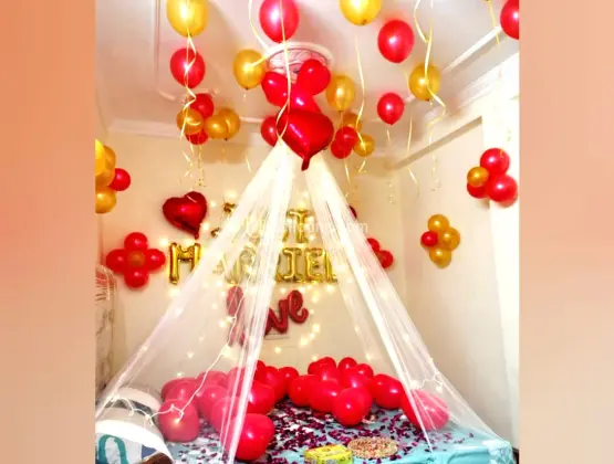 Surprise Cabana Just Married Decor